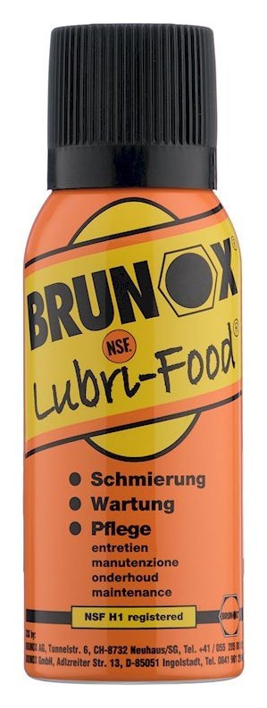 Універсальне мастило для харчового обладнання, спрей Brunox Lubri Food 120ml, FNR_BR012LF
