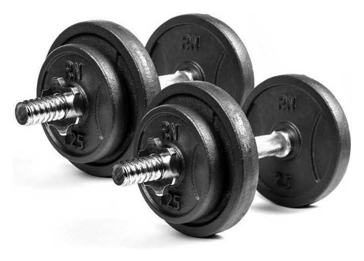 Гантелі розбірні металеві 2 по 8,5 кг RN-Sport, RNS_RN_QTR8х2