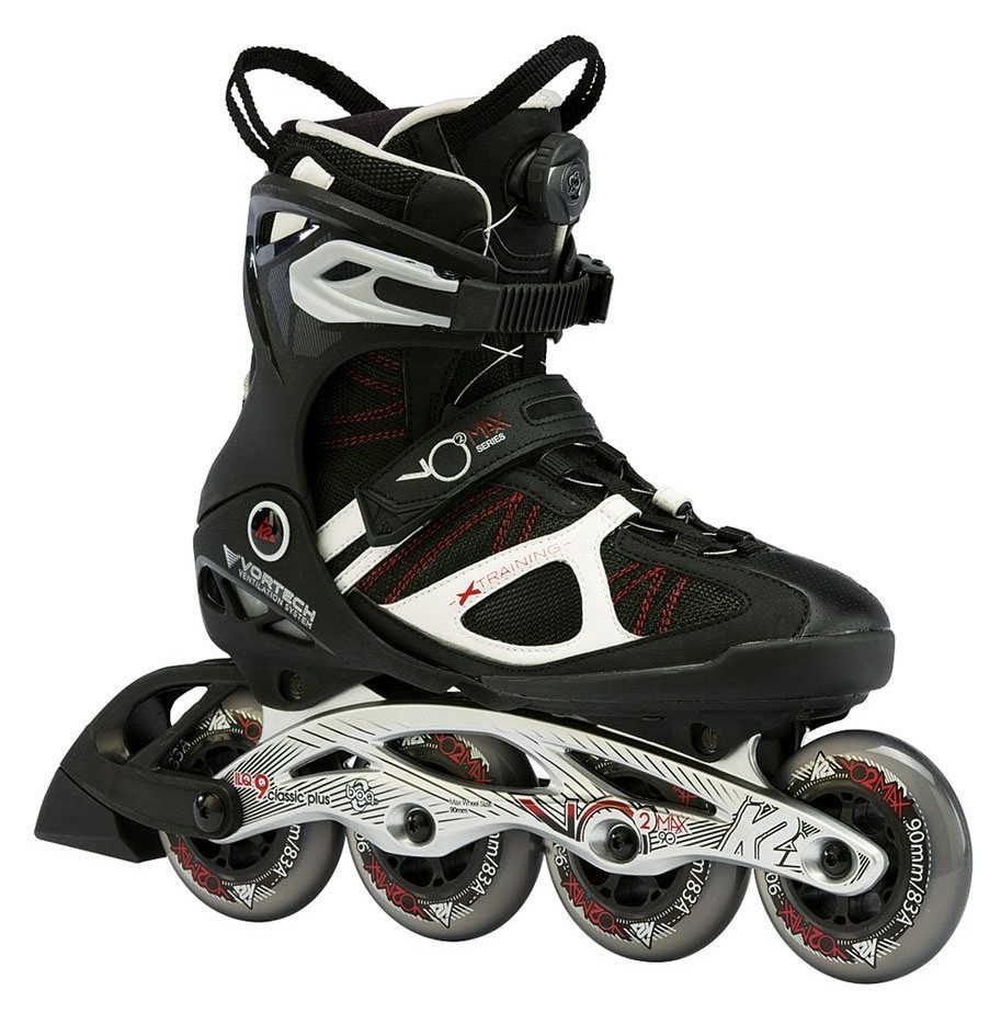 Роликові коньки для дорослих K2 VO2 MAX BOA M 42.5 (9.5US) 275мм Black/white (3030032) O, RCH_22699