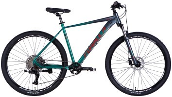 Велосипед AL 29" Formula ZEPHYR PRO HDD рама-21" темно-сріблястий з зеленим 2025