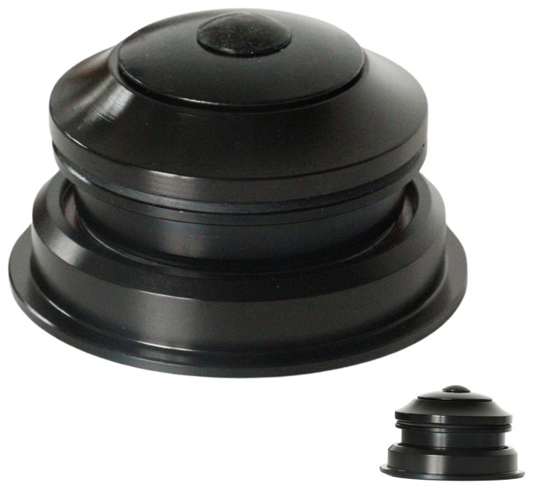 Рульова колонка безрізьбова напівінтегр. 1-1/8”-1.5” чорний Kenli KL-B330 з прехідником під конусний стакан для вилки  (30), HSE-160