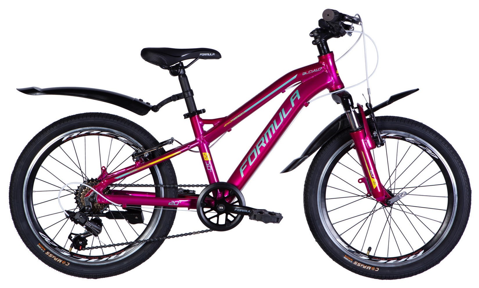 Велосипед уцінений AL 20" Formula BLACKWOOD Vbr FR рама-11" малиновий 2026, STK-FR-20-056