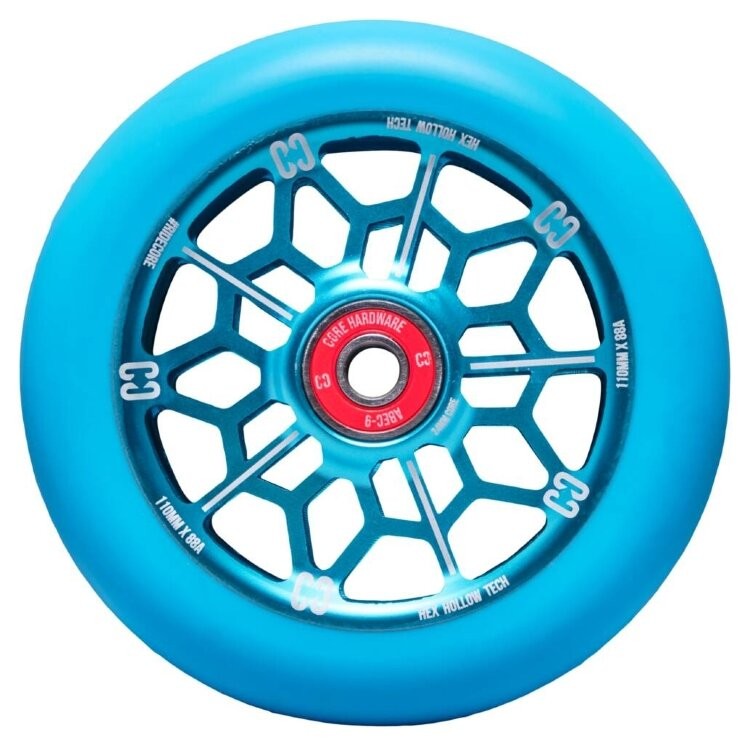 Колесо для трюкового самокату CORE Hex Hollow Pro 110mm - Blue, FRD.039313