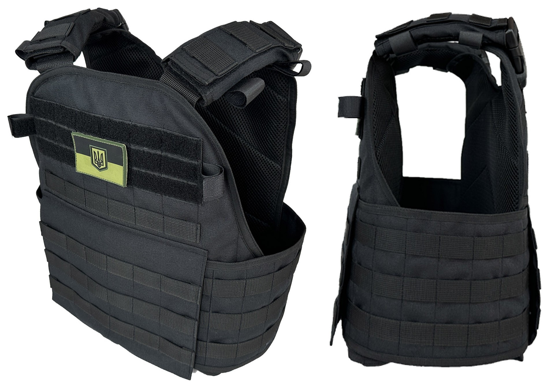 Плитоноска Pantsyr-2 (тактический военный жилет, бронежилет MOLLE) Черный, EFIT_2404