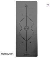 Коврик для йоги профессиональный EasyFit Pro каучук 5 мм Черный