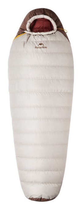Спальник з натуральним пухом Naturehike Snowbird CNK2550WS014, p-р M, коричневий 400 г, FNR_6927595784495