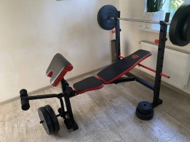 Лава для жиму універсальна ReadMeBlack + штанга 103 кг RN-Sport