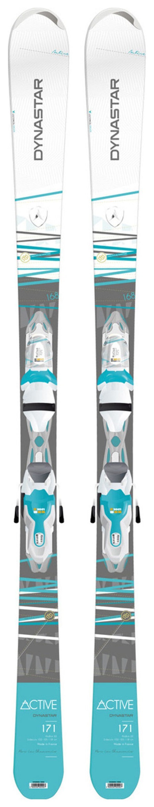 Ліжі гірські (комплект) Dynastar ACTIVE XPRESS+XPRESS W 11 B83 153см White/grey/blue (DADCG01+FCDD051), RCH_12662