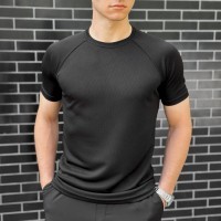 Тактична мілітарі футболка кулмакс чорна чоловіча Pobedov Ergo