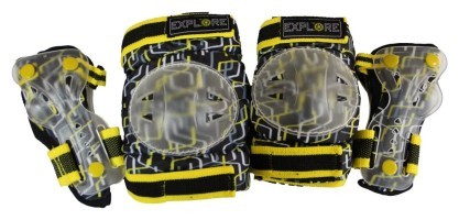 Дитячий Детский Набор защиты для колен, локтей и запястий Explore AMZ-300 MIX
