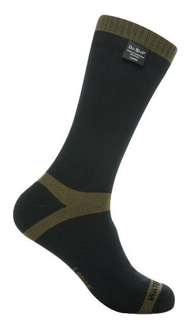 Носки водонепроницаемые Dexshell Trekking, р-р ХL, с зеленой полоской, FNR_DS636XL