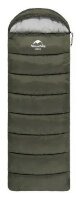 Спальник с капюшоном Naturehike U250S NH20MSD07, (0°C), правый, темно-зеленый