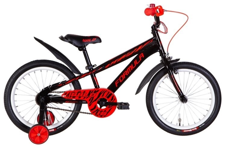 Велосипед 18" Formula WILD 2022 (черный с красным), OPS-FRK-18-129