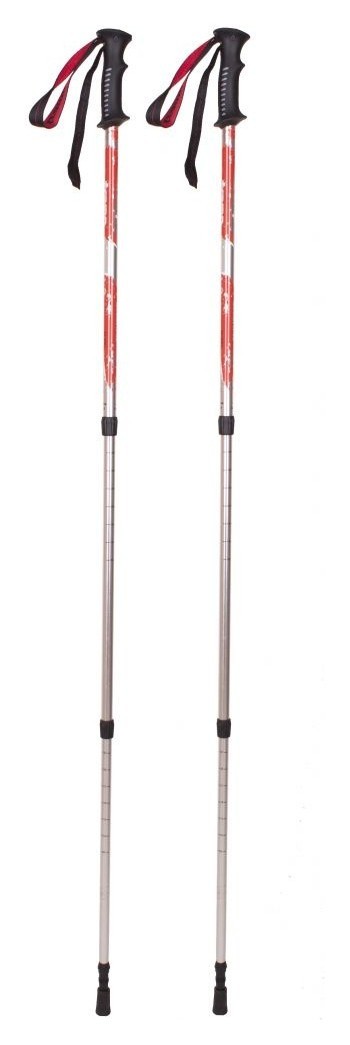 Трекинговые палки Tramp Scout 140 Alu 6061 красные (пара), 
