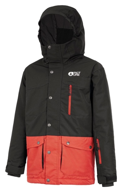 Куртка Picture Organic Marcus Jr 2021 black-red, KVT064B-12