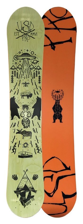 Сноуборд USD Pro KIDNAP 163 Green/Orange (USB17M2P), RCH_20896