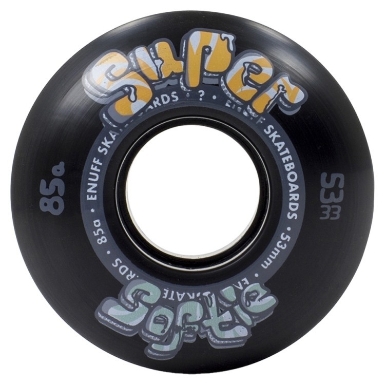 Колеса Enuff Super Softie 53 mm black, ENU540-BK1