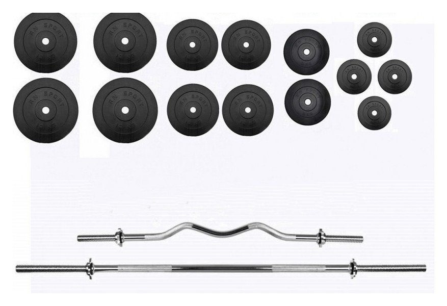 Наборная штанга 125 кг+W гриф RN-Sport. Перчатки в подарок!, RNS_120х2gr