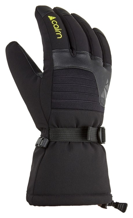 Перчатки Cairn Olympus full black-lemon, 0494436-139-10