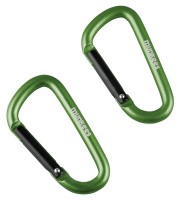 Munkees 3206 карабин D 6 mm x 60 mm (пара) grass green