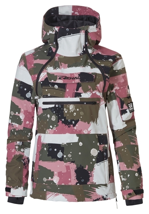 Куртка Rehall Vie для жінок 2024 camo abstract rose, 60445-9013-L