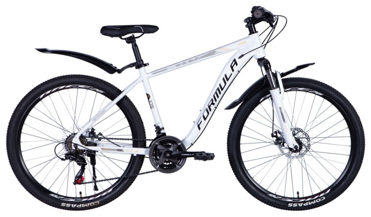 Велосипед ST 26" Formula KOZAK AM DD рама-17,5" с крылом Pl 2024 (темно-серебристый (м)), OPS-FR-26-733