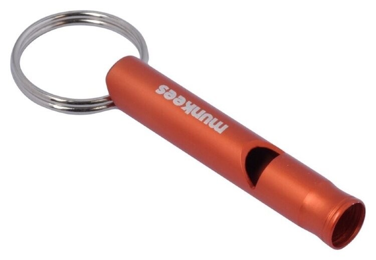 Munkees 3393 брелок-свисток Whistle Small Alu оранжевый, 3393-OR
