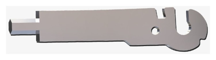 Змінний інструмент FTS2-1 до мультитула Roxon Flex S804 (шестигранний ключ 4 мм), FNR_FTS2-1