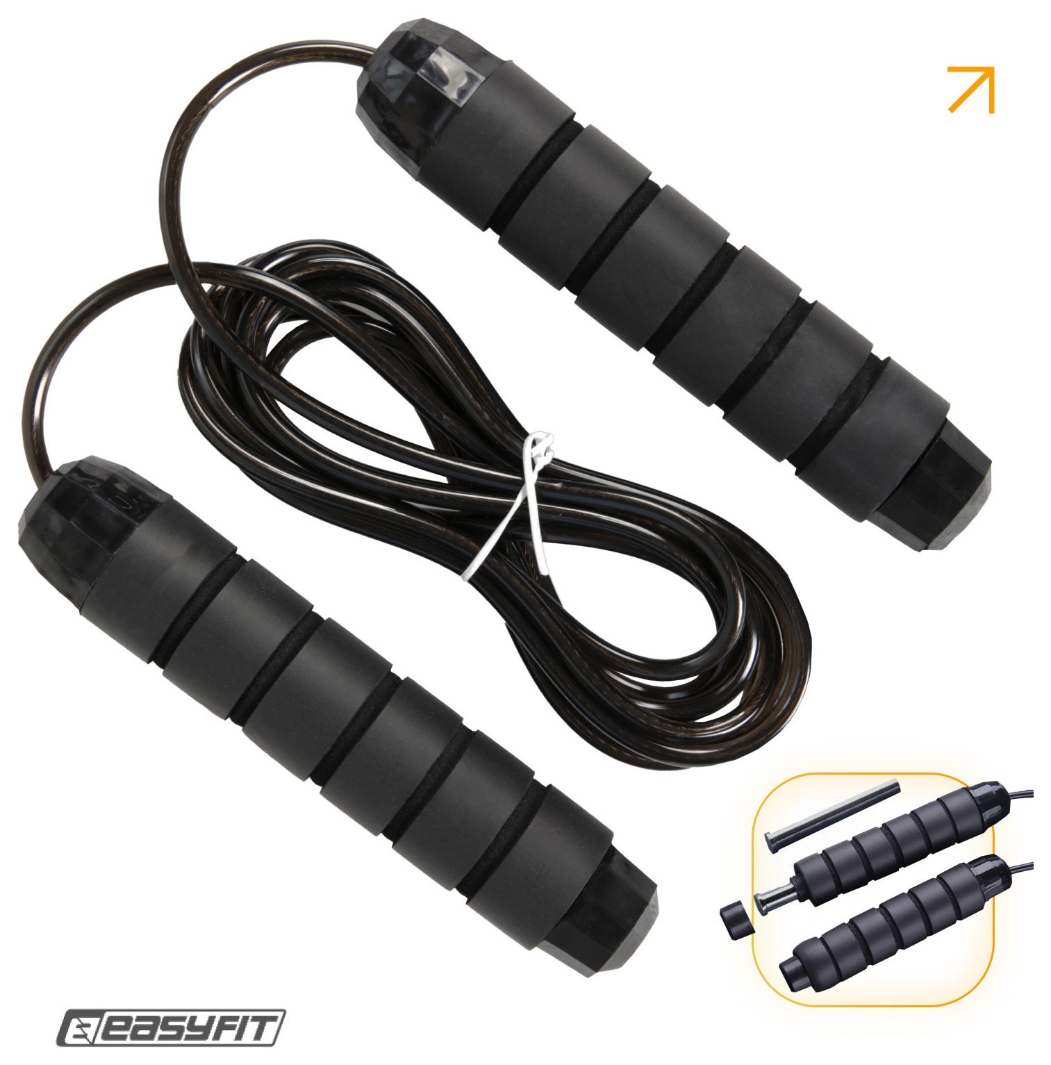 Скакалка с утяжелителем EasyFit, EFIT_EF-1917