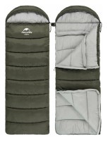 Спальник с капюшоном Naturehike U350 NH20MSD07, (1°C), правый, зеленый