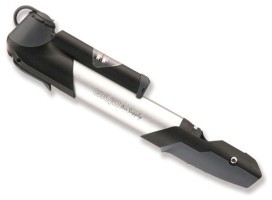 Насос мини GIYO GP-961A Алюминий серый 80psi с манометром AV/FV AM (брендированная упаковка)