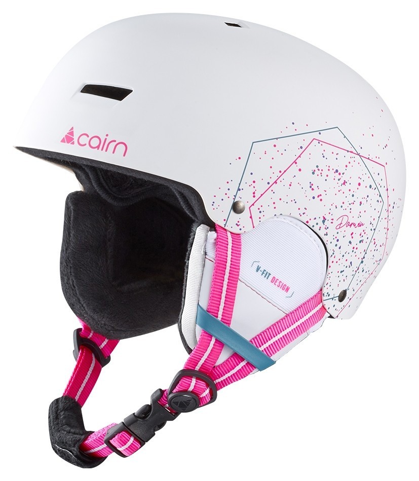 Cairn шолом Darwin Jr white spray 51-52, 0605239-201-51-52