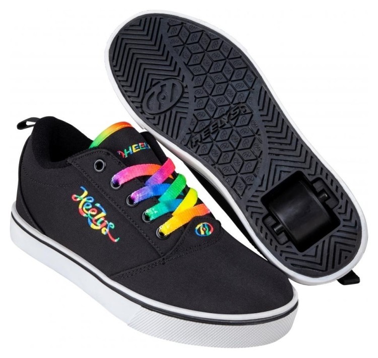 Роликовые кроссовки Heelys Pro 20 HE100771 Black Rainbow Cursive, 6946742