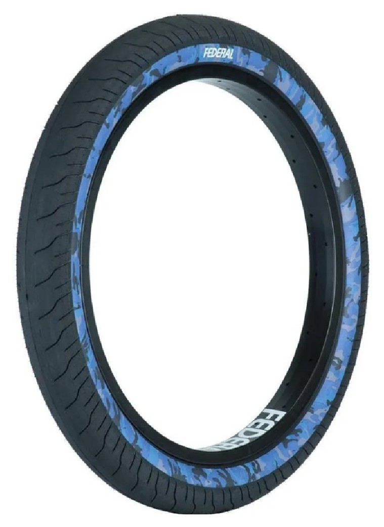 Покришка Federal Command LP - чорна з блакитним камуфляжем по боках 2.40", VELD_TYFE004-BL3-2400