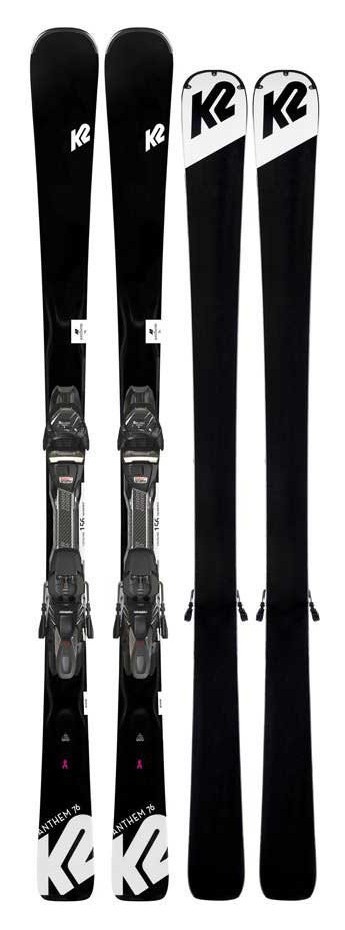 Ліжі гірські комплект K2 ANTHEM 76 LTD+ER3 10 CMPCT QKCLK 149см Black/white (10D0411.143.1+10D1011.143.4), RCH_17571