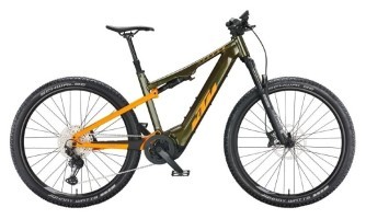 Электровелосипед KTM MACINA CHACANA 792 рама L/48, зелено-оранжевый, 2022