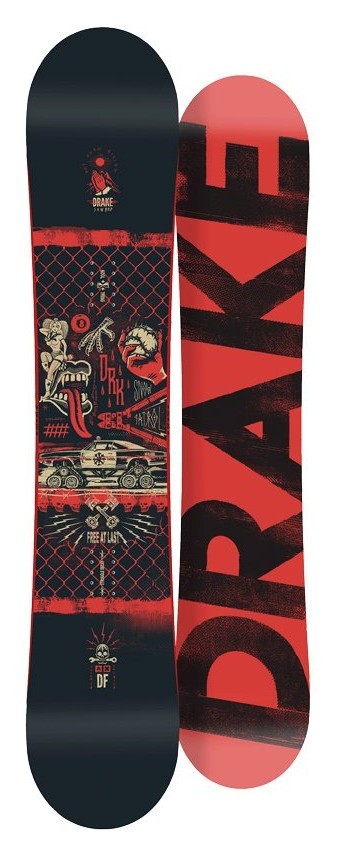 Сноуборд Drake DF 155 Black Red (76291022), RCH_20050