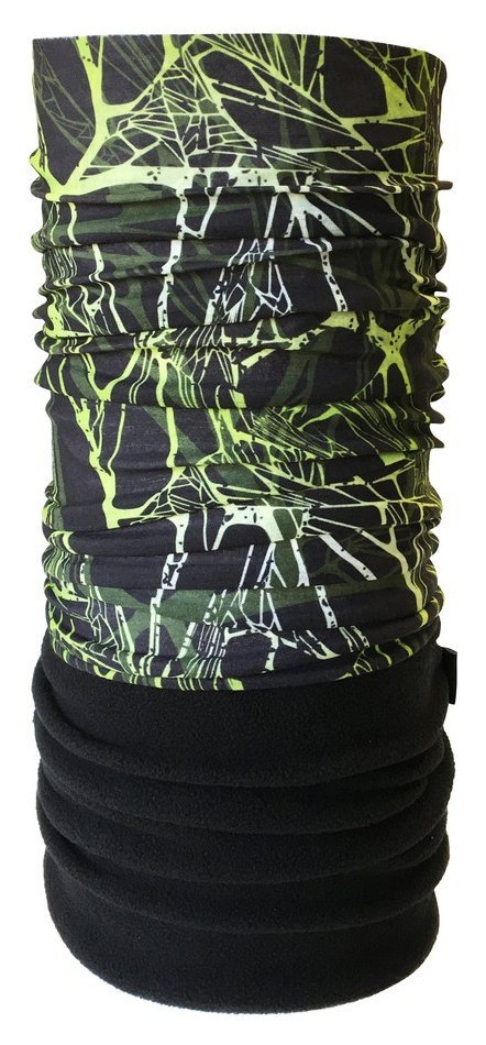 Бандана-бафф многофункциональная Level SPIDERWEB One size Black/green (LSMS21U5M), RCH_18174