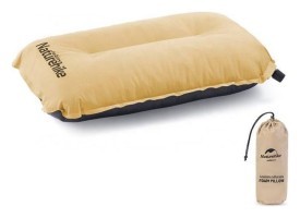 Подушка самонадувающаяся Naturehike Sponge automatic NH17A001-L, желтая