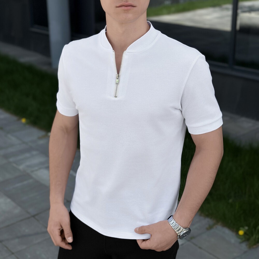 Чоловіче біле поло Pobedov Nexus, POB_00000006222