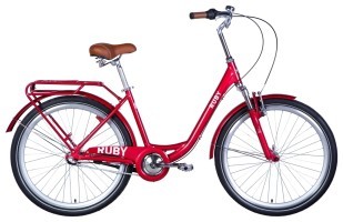 Велосипед 26" Dorozhnik RUBY планет. AM 2024 SHIMANO NEXUS (червоний)