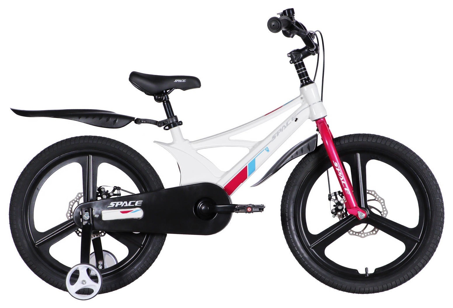 Велосипед MG 20" SPACE KID STAR DD рама-11" білий з рожевим 2026, OPS-SK-20-046