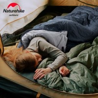 Спальный мешок Naturehike Y150L NH21MSD08, левый, серо-голубой