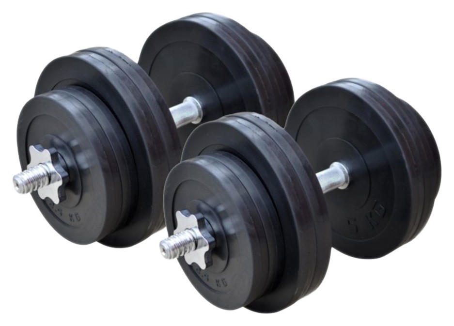 Гантели наборные резиновые Rn-Sport по 31 кг., RNS_RN_OD2х31