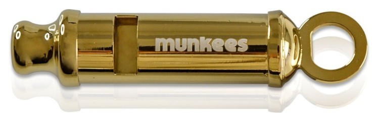 Munkees 3397 брелок-свисток Whistle Bobby gold, 3397-GD