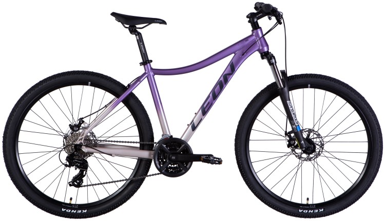 Велосипед AL 27,5" Leon XC LADY 105 DD CS рама-18" бузковий зі сріблястим 2025, OPS-LN-27,5-005