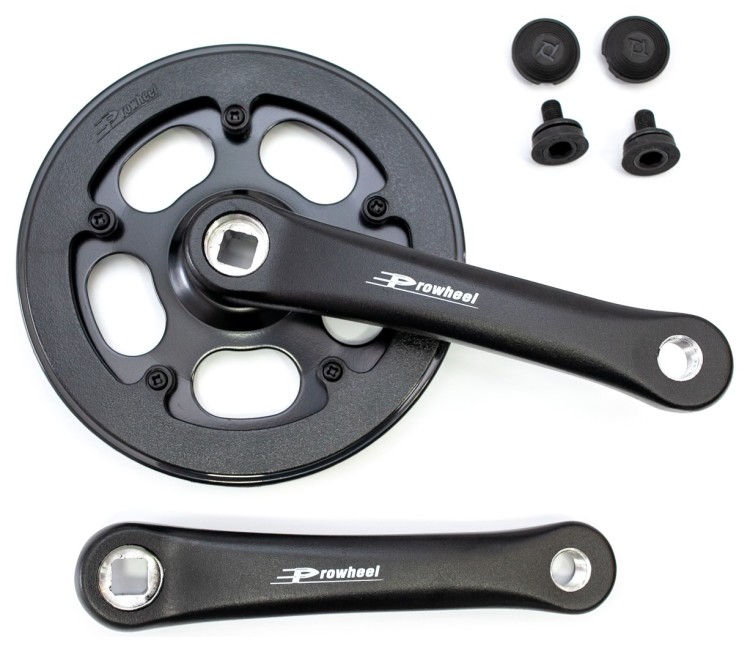 Шатун алюм. L152мм 36T PROWHEEL RA102PP під квадрат чорн., CHW-299