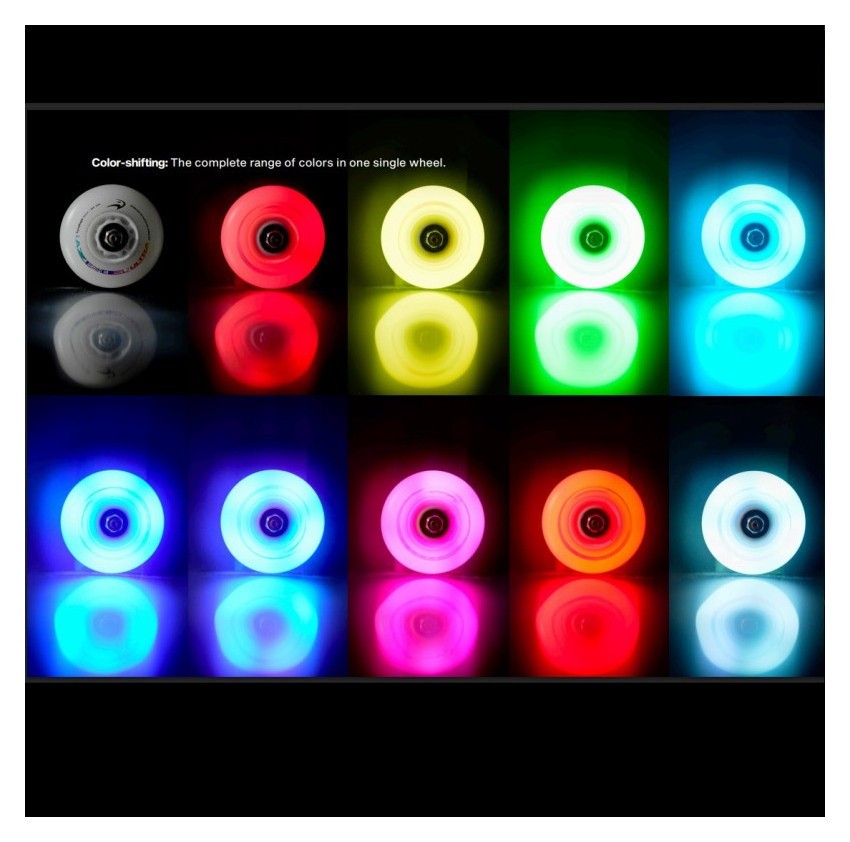 Светящиеся колеса для роликов Flying Eagle Lazerwheelz Ultra Color-Shifting 88A 4 шт, ROL_12521_3