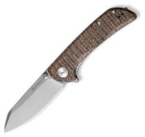 Нож складной карманный Sencut Fritch, (7.6 см) 9Cr18MoV / Micarta коричневый