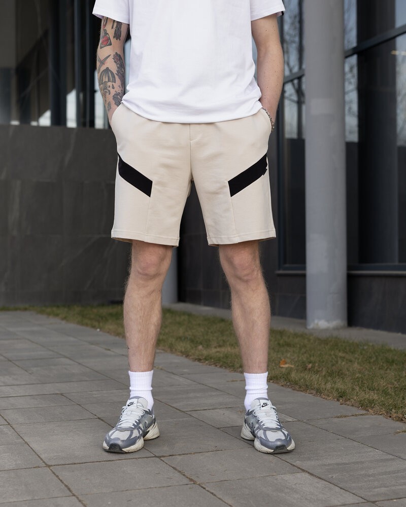 Бежеві літні шорти для чоловіків. Повсякденні шорти чоловічі Pobedov Hype, POB_00000008578